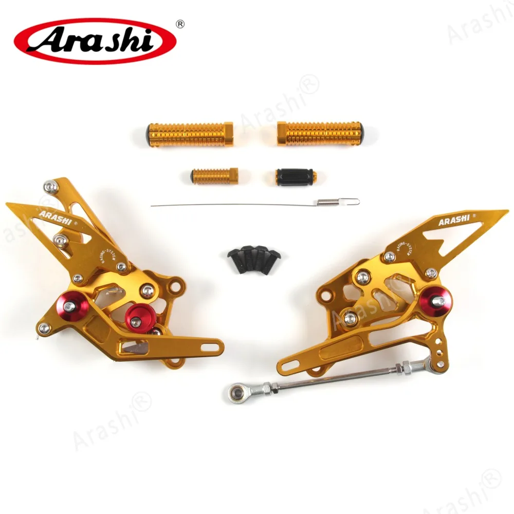 Arashi Rider CNC регулируемая подножка для YAMAHA R3 R25 YZF R3 R25- подножки задние наборы задние наборы из алюминия