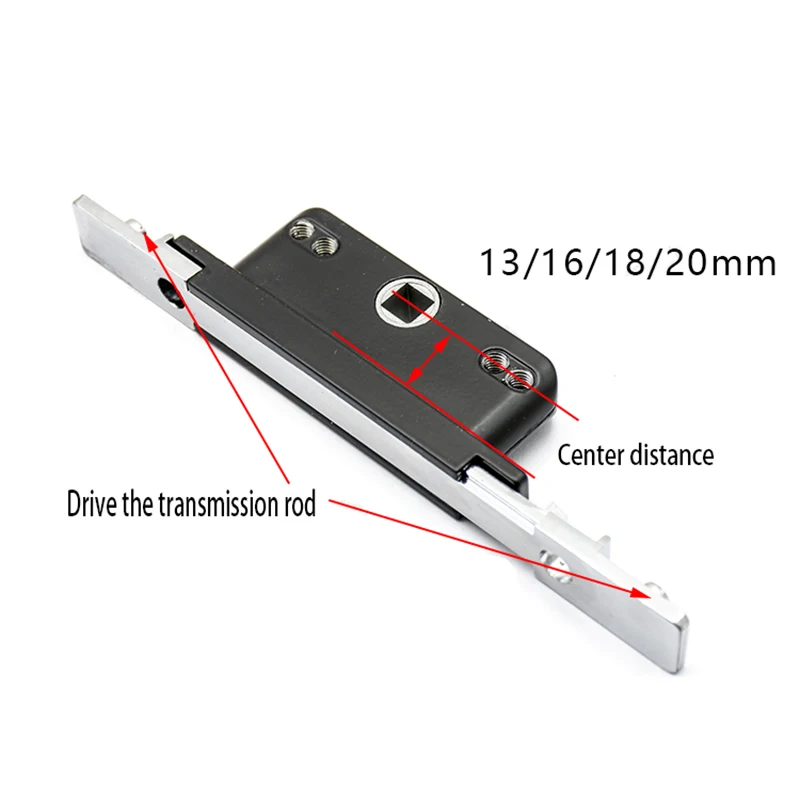 Aluminum Alloy Casement Window Door Hardware Broken Bridge One-Way Transmission Lock Case Body 15-13 16 18 20 Lock Box