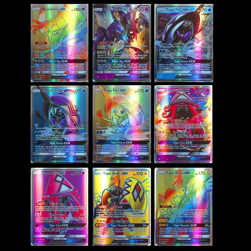 GX MEGA Shining Cards Game Battle Carte 200 Pcs 25 50pcs 100pcs Trading Cards Game Children Pokemons Toy