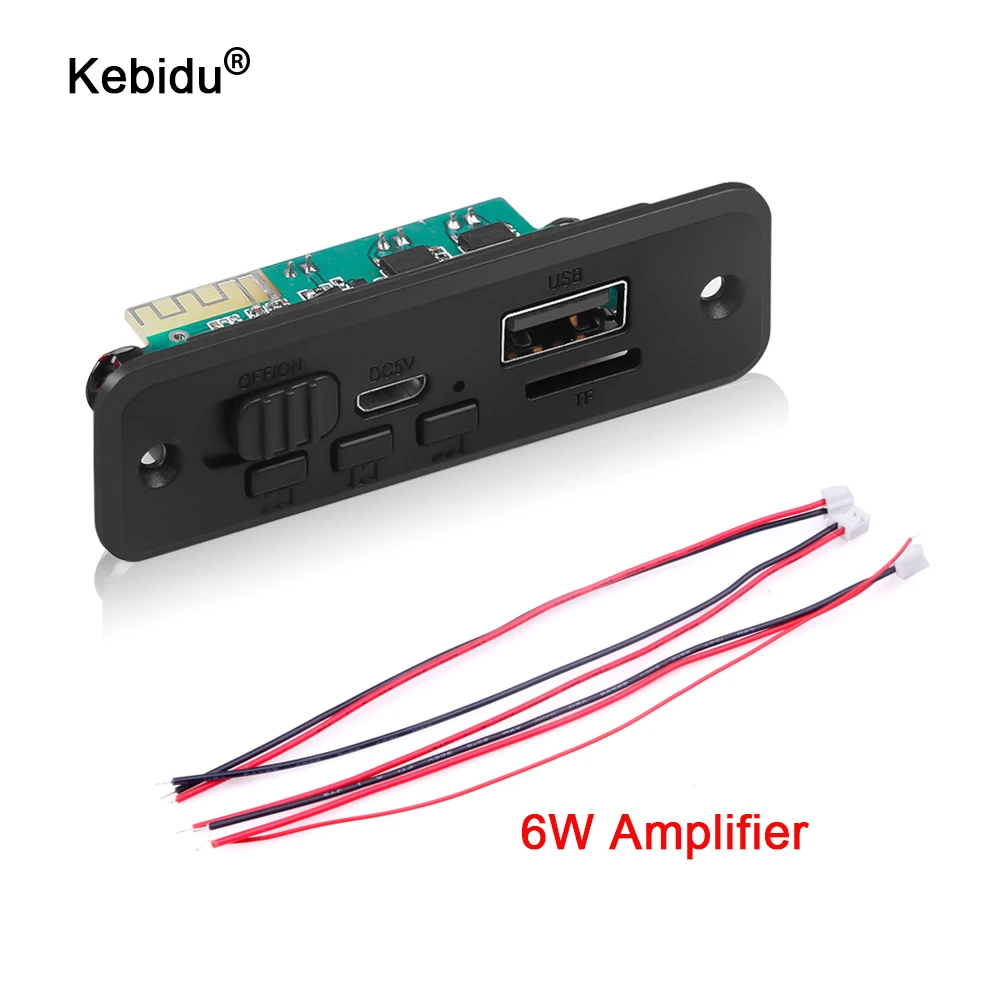 Decoder-Board Mp3-Player Fm-Receiver Bluetooth 2x3w-Amplifier Audio-Module Tf-Radio Kebidu