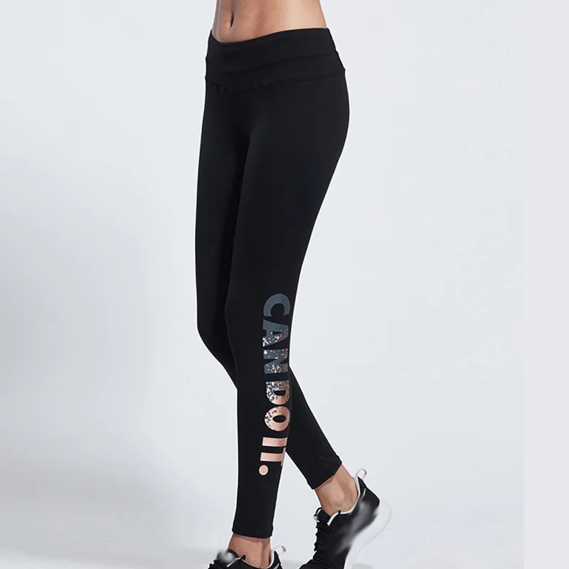 spring letter printed Elastic Slim hip-up Leggings fitness Leggings For Women Sporting Workout quick drying Leggings