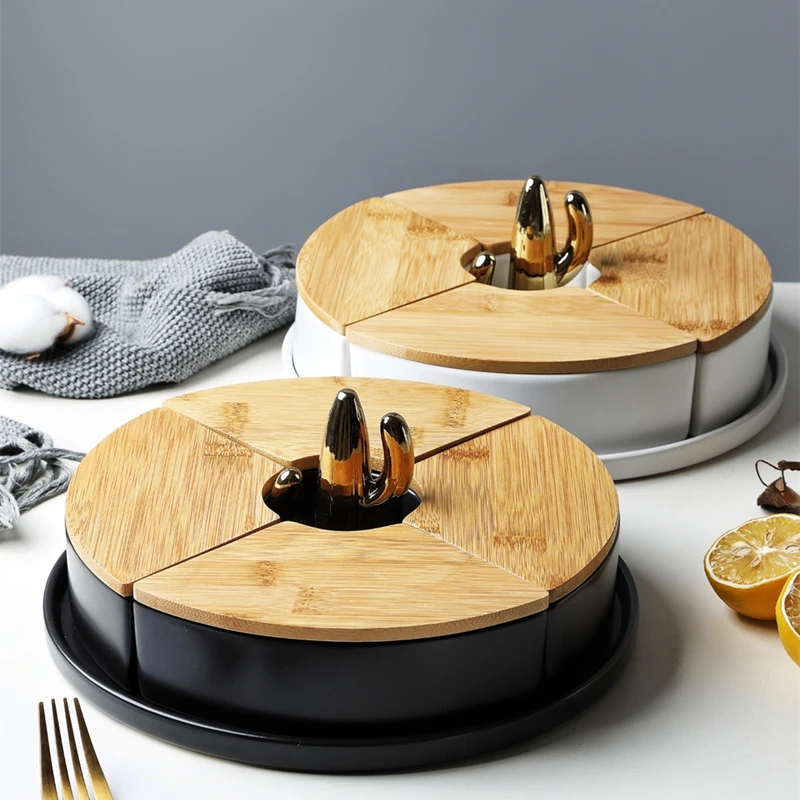 Ceramic Dried Fruit Tray Household Items Dried Fruit Box Nordic Creative Snack Tray Fruit Tray Coffee Table Dishes Plates Aliexpress