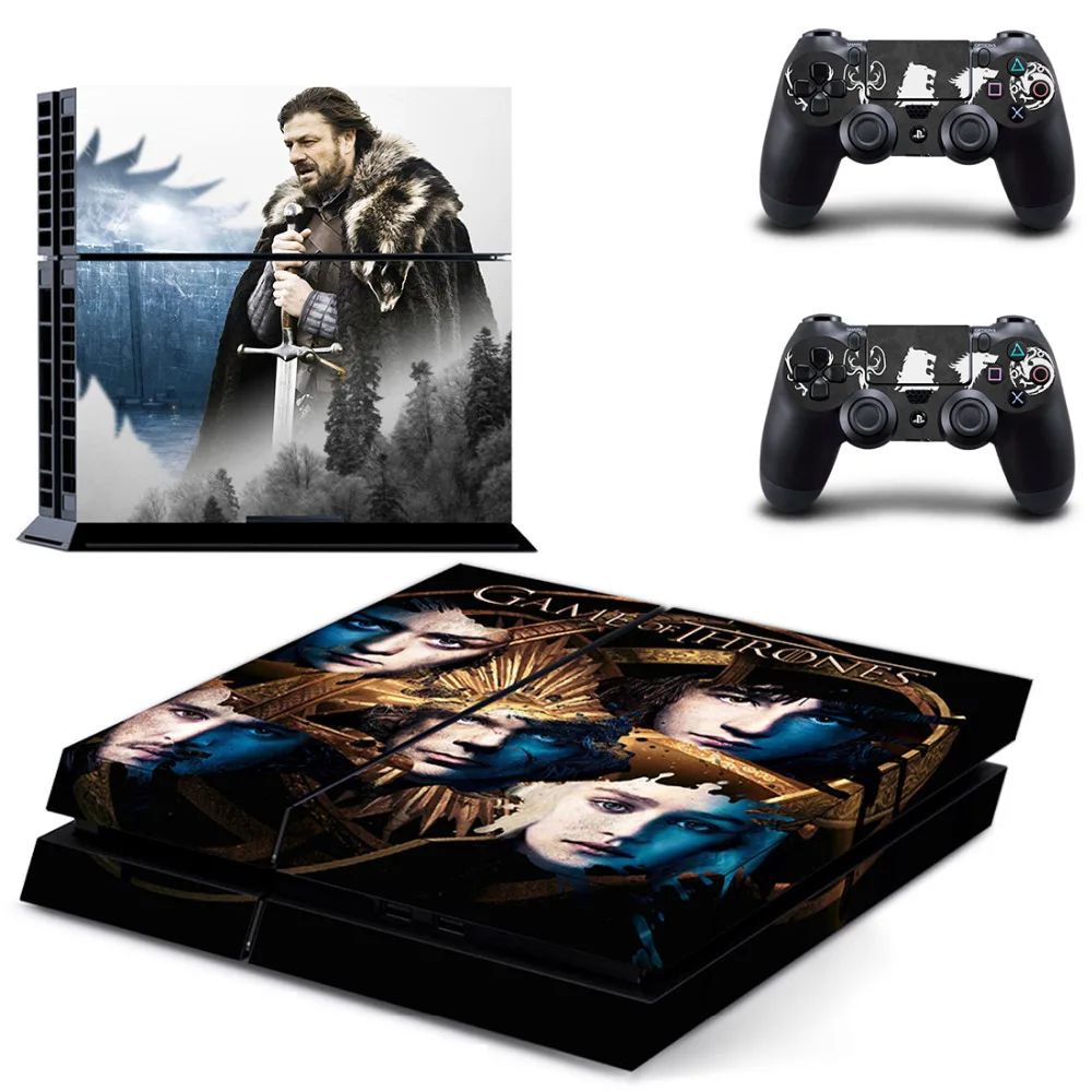 Игра престолов PS4 наклейка s Play station 4 кожа PS 4 наклейки Наклейки Обложка для playstation 4 PS4 консоль и контроллер Кожа винил
