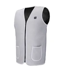 Для женщин и мужчин Электрический Подогрев жилет температура регулируемый зимний теплый USB Отопление одежда жилет Открытый Пешие прогулки рыбалка кемпинг