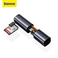 Baseus-lector de tarjetas 2 en 1, USB 3,0 tipo C a TF, microSD, para MacBook Pro, Huawei P30 Pro, OTG, inteligente