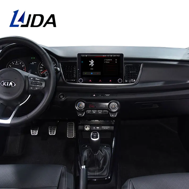 Excellent LJDA 9 Inch Android 9.1 Car DVD Player For KIA RIO 2017 2018 GPS Navigation 1Din Car Radio Multimedia WIFI Stereo RDS AutoAudio 5