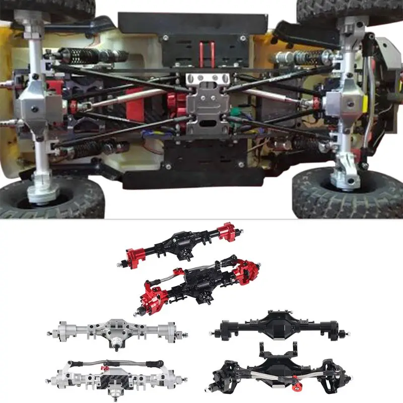 Металлический передний задний портальный мост для 1/10 RC Гусеничный Axial-SCX10 90046 90047