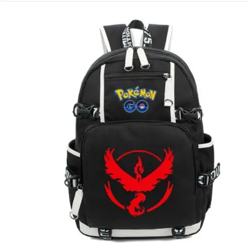 as pictures Игра Pokemon GO Pocket Monste pikachu рюкзак Charizard холст с принтом для мужчин и женщин школьная сумка дорожная сумка рюкзак - Цвет: as pictures