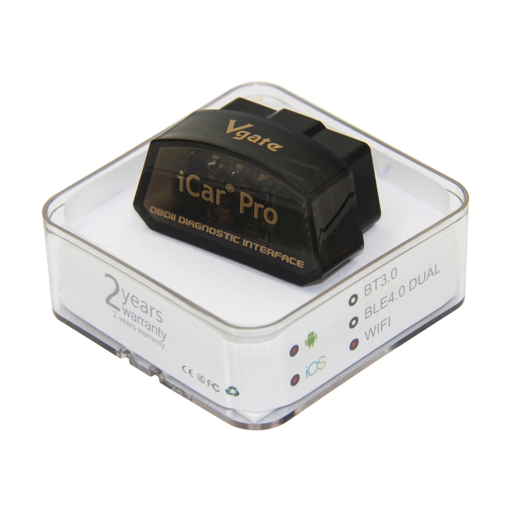 Vgate iCar Pro ELM327 V2.1 wifi/Bluetooth 4,0 OBD2 сканер ELM 327 V2.1 АВТО OBDII диагностический считыватель кода iCar Pro wifi для IOS