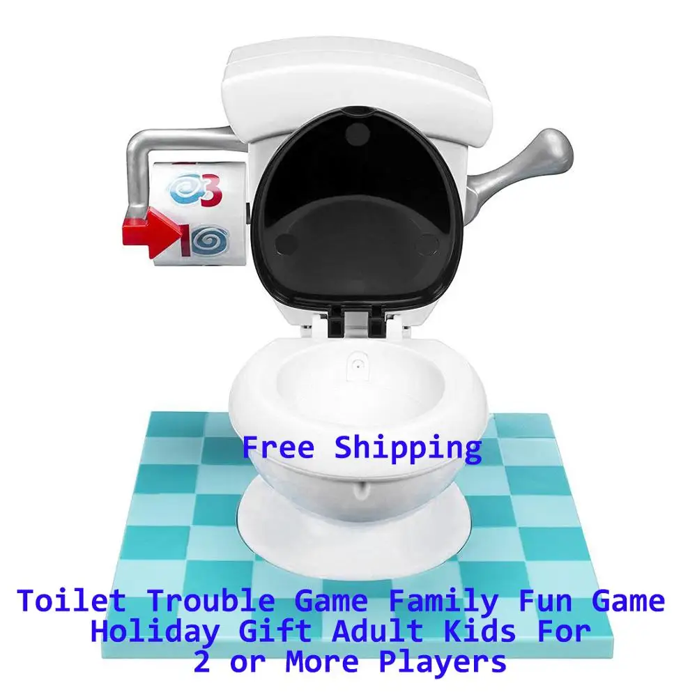 Toilet Trouble детская забавная случайная игра с распылителем воды для туалета