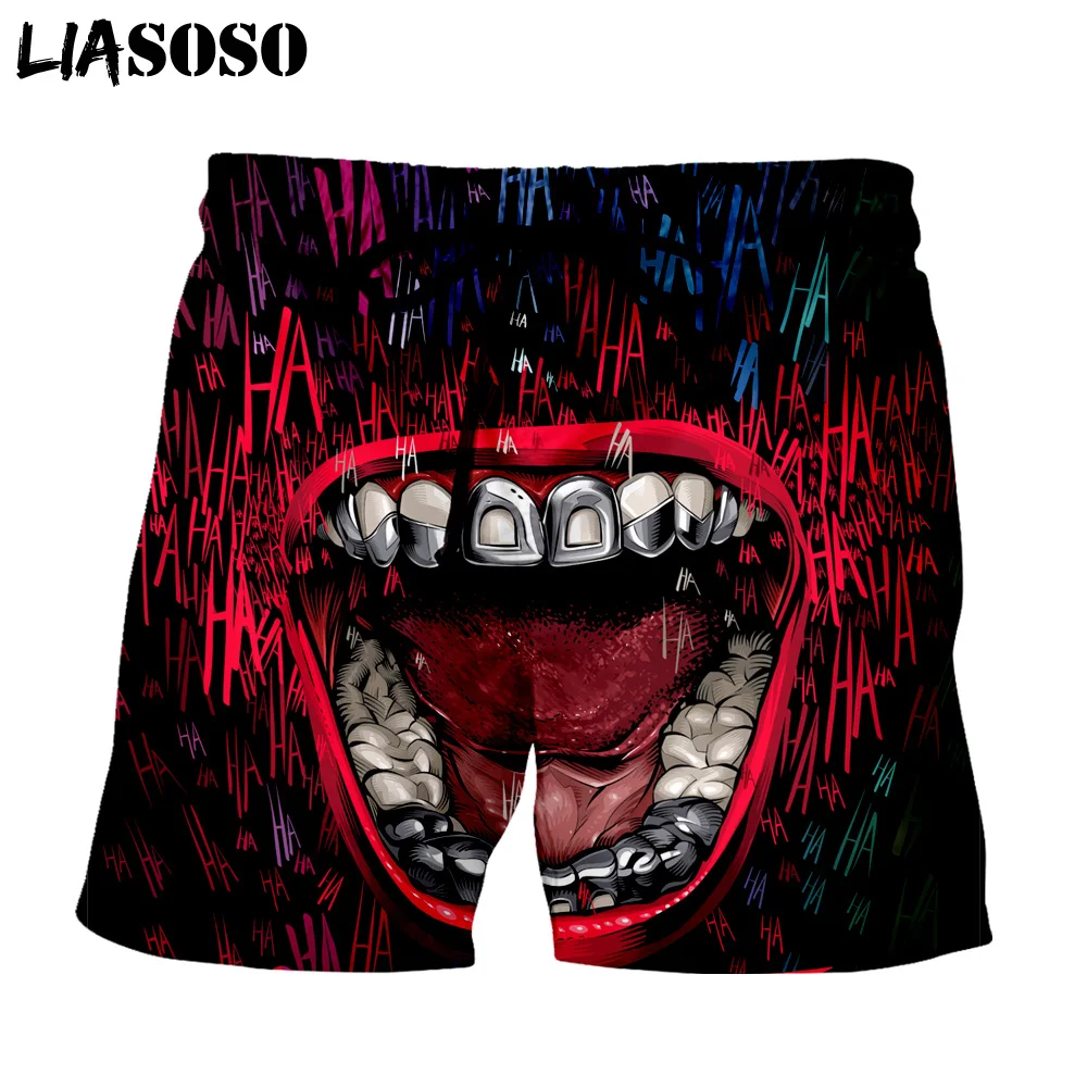 LIASOSO 3d Print Creative Joker Haha Men's Shorts Beach Casual Shorts Boardshorts Trousers boxer Shorts/trunks X2703 LIASOSO 3d Print Creative Joker Haha Men's Shorts Beach Casual Shorts Boardshorts Trousers boxer Shorts/trunks X2703