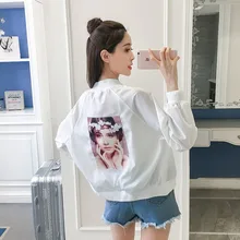 Тонкое женское пальто, лето, стиль, корейский стиль, BF Harajuku стиль, большой размер, свободный крой, средняя школа, студентов, универсальный, солнце