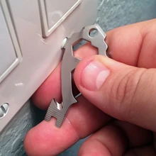 20 в 1 мини-инструмент EDC из нержавеющей стали, используемый в качестве отвертки, гаечного ключа, зажима для ключей, открывалка для бутылок, прочный, износостойкий