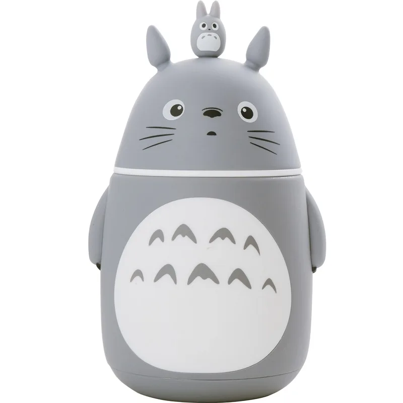 Креативные стеклянные бутылки для воды Totoro двойная термостойкая Милая