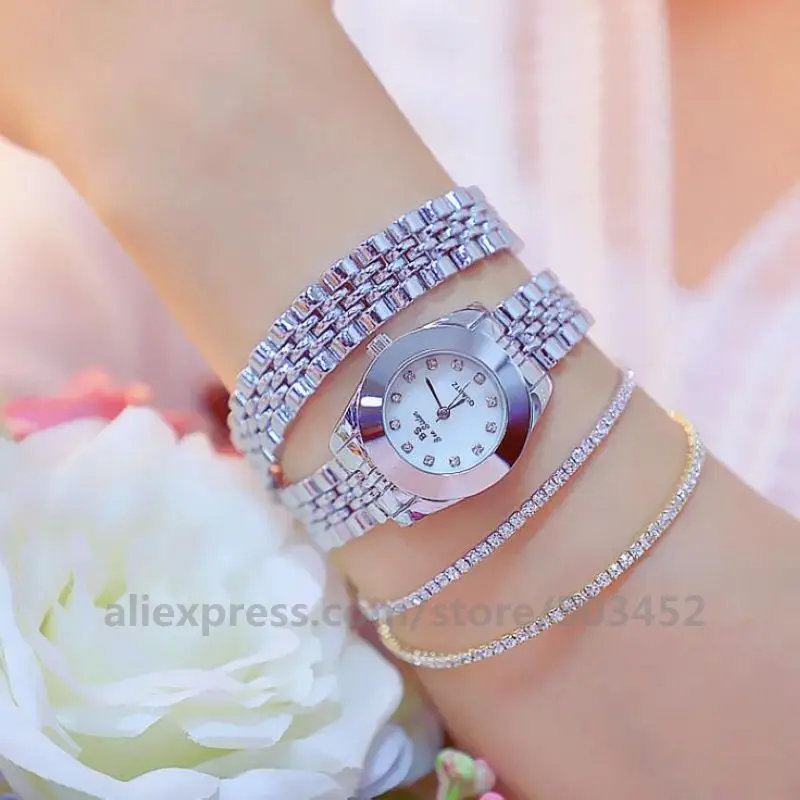 

20pcs/lot Unique Long Strap Diamond Setting Wrist Watch Fashion Shell Dail Quartz Watch Luxury Alloy Watch