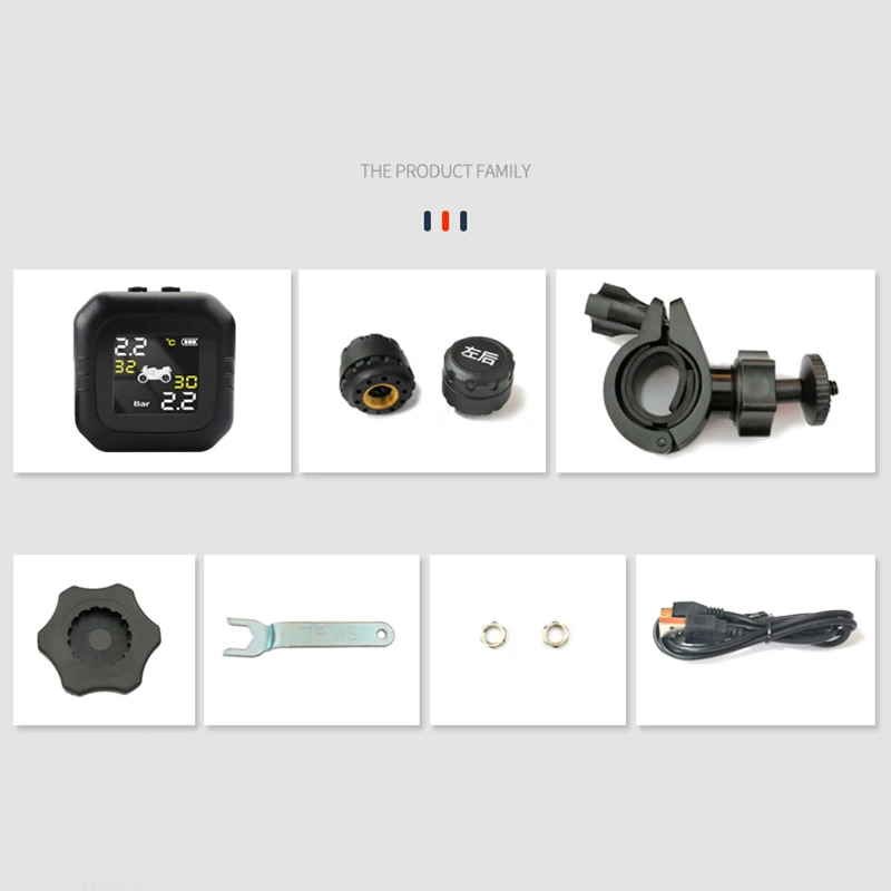 M6 МОТОЦИКЛ TPMS беспроводной шин давление мониторинга системы ЖК дисплей сигнализации внутренний или внешний Th/Wi сенсор