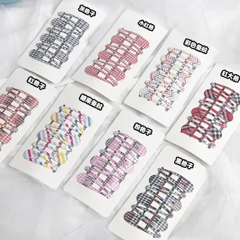 

Children Simple Hairpin GIRL Cute Plaid Clip Barrettes Accessories