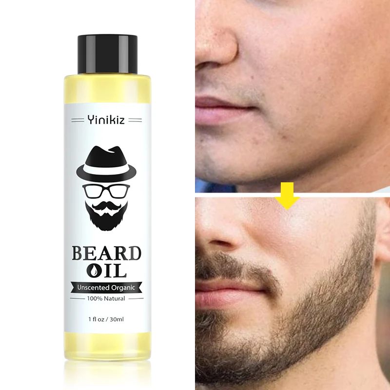 NEW 1 pc 30ml 100 Organic Beard Oil Hair loss Products Spray Beard Growth Oil For 5