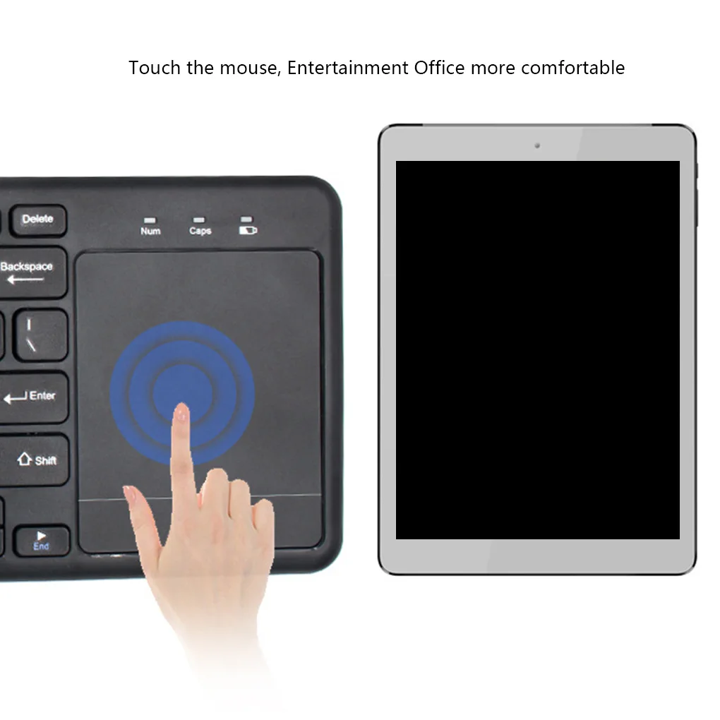 2,4G Беспроводная игровая клавиатура с тачпадом сенсорная клавиатура для Android для iOS телефона