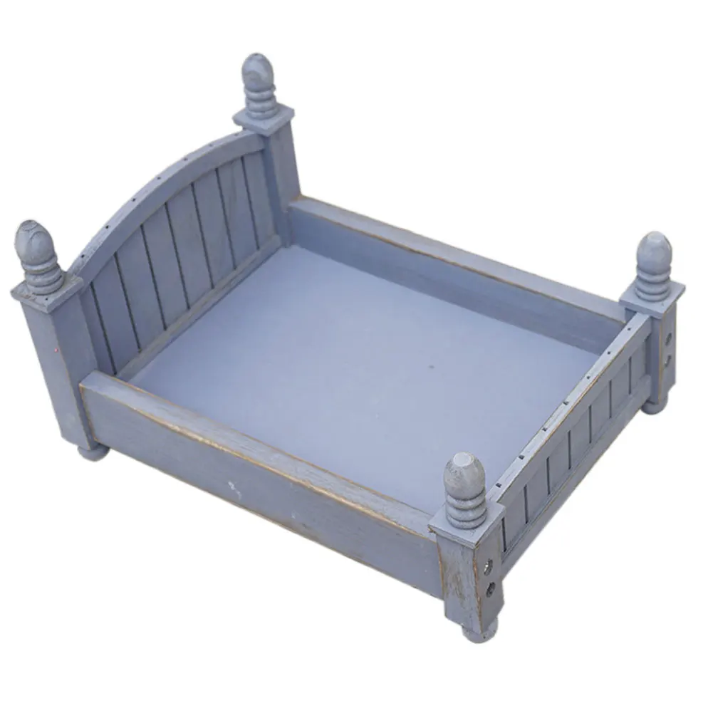 

Infant Photo Newborn Baby Mini Wooden Vintage Posing Photography Background Prop Bed Accessories Gift Crib Studio