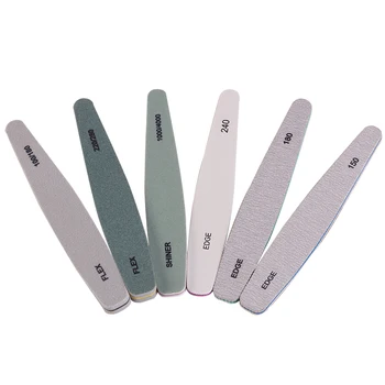 

6Pcs Professional Nail File Sanding Buffer Block Pedicure Manicure Buffing Polish Beauty Tools Professional Nail Files Grey Boat