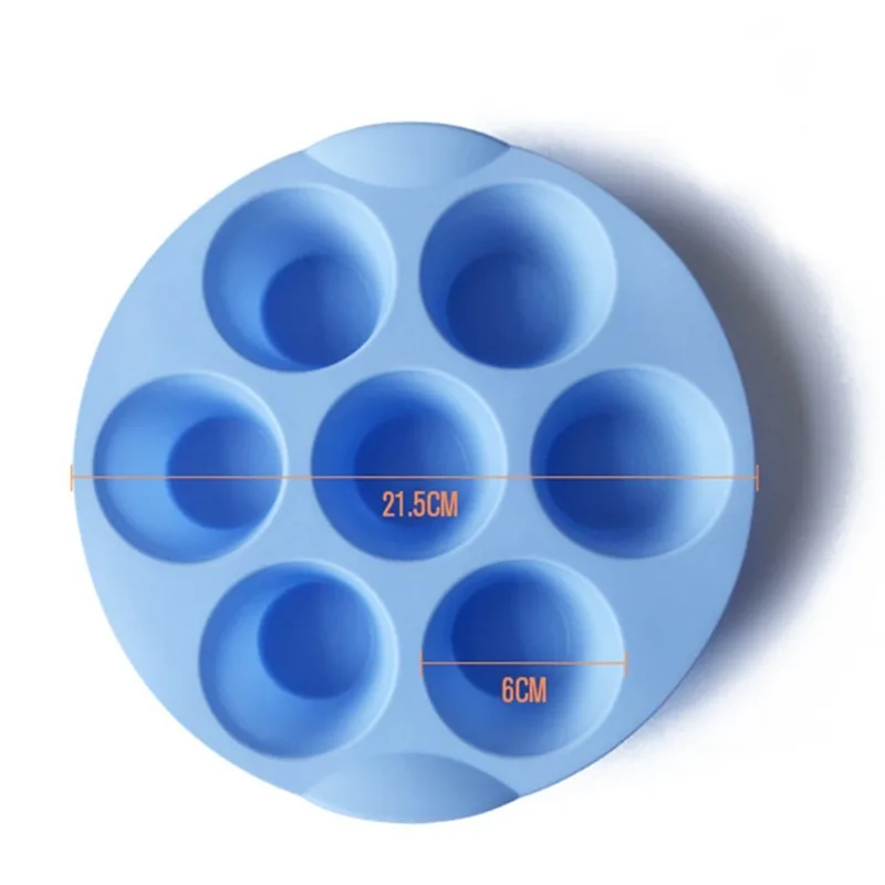 7 Even Round Cup Cake Silicone Mold Baking Accessories Jelly Pudding Mousse Mold DIY Baking Utensils Pastry and Bakery Mould