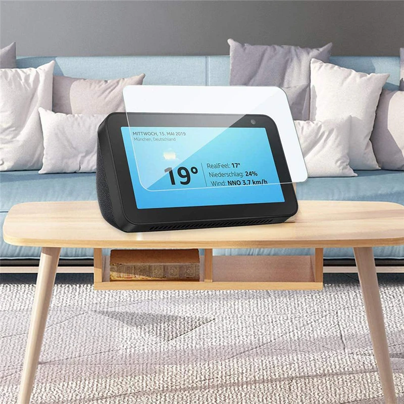 Полное покрытие закаленное стекло для Amazon Echo Show 5 Защита экрана для Amazon Echo Show 5 защитное стекло 5,5 дюйма