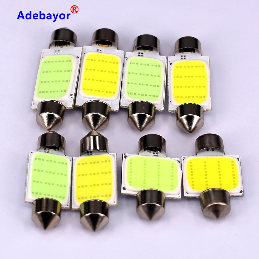 

50X dome 31mm 36mm 39mm 42mm C5W Car led festoon light COB 12 chip Auto super bright COB Festoon MAP/INTERIOR LIGHT 12v Adebayor