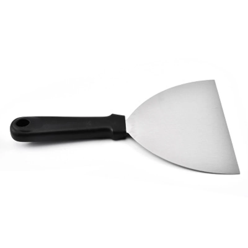  1* Kitchen Spatula Fried Shovel Wood Handle DIY Grill Scraper Pancake 24x15x3cm