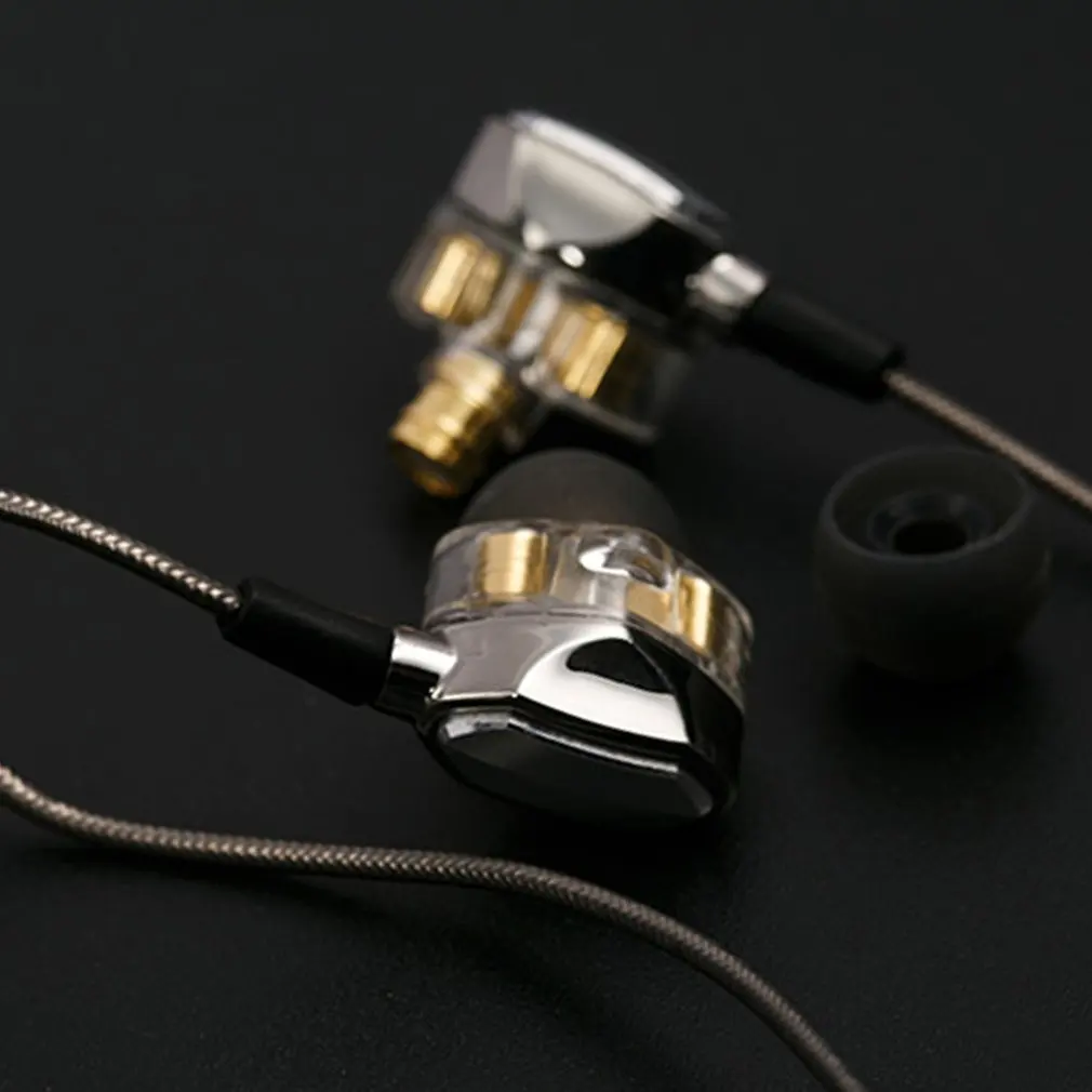G2 профессиональные двойные катушки стерео Бас HIFI наушники Спорт Бег анти-шум в уши наушники с микрофоном