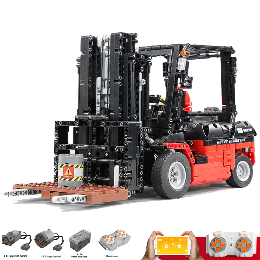 

13106 Technic APP RC Model The Forklift Truck 1719PCS Building Blocks Bricks Assemble Car Christmas Toys for Children