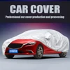 Universal Full Car Covers Winter Waterproof Snow Ice Dust Anti-UV Protection Wind Sunshade Cover For SUV SEDAN HATCHBACK Silver ► Photo 3/6