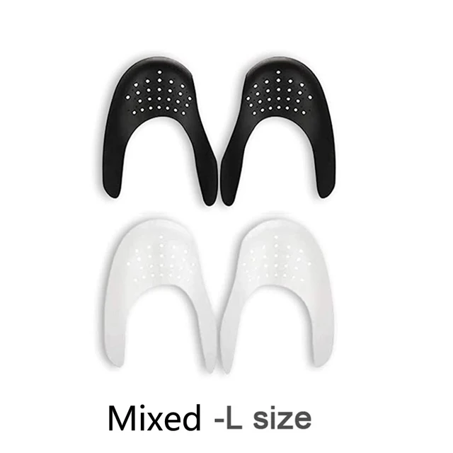 2 Pair Anti Crease Shoe Head Protector for Casual Sneaker Anti Wrinkle Shoe Toe Caps Support Stretcher Expander Shoes Protection Mixed- L(EU40-45)