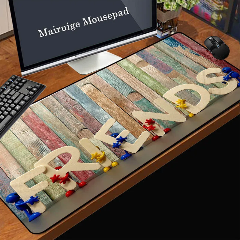 

Mairuige meaningful mouse pad, large size friend friendship computer desk pad, rubber waterproof gaming keyboard pad