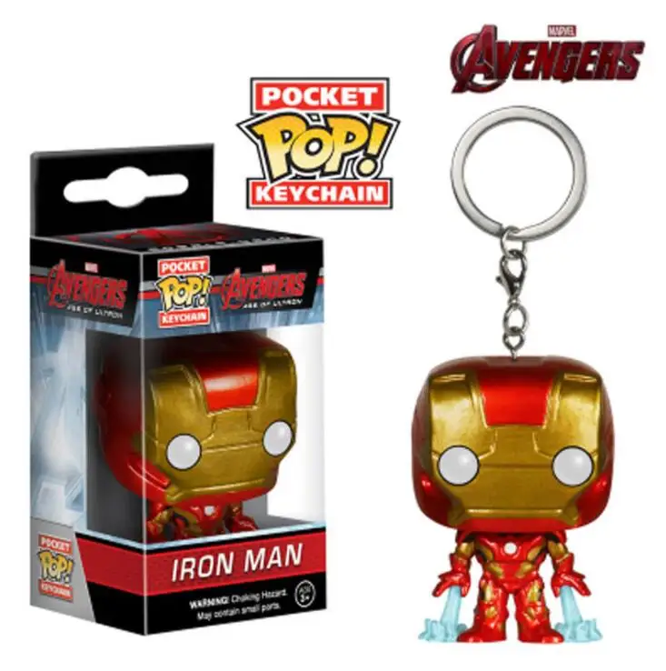 Funko POP Новинка брелок с героями Marvel Карманный Брелок для ключей Pop Железный