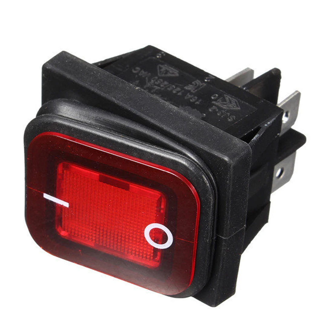 Вкл/Выкл На 30A/220V Heavy Duty 6-контактный DPDT IP67 Водонепроницаемый T85 авто лодка морской переключатель кулисный переключатель с светодиодный 12V 220V 30x22 мм