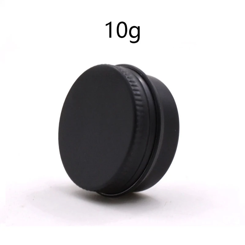 100pcs 10g 10ml Aluminum Tin Cans Round Metal Container Screw Top Cans Cosmetic Sample Containers Candle Travel Tins