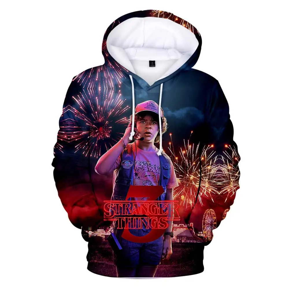 Bebê das Meninas dos Meninos Camisola de Manga Comprida para a Primavera Roupa dos Miúdos de Natal Hoodies Coisas Estranhas Imprimir Meninas Outono 3d 5 Agasalhos e moletons
