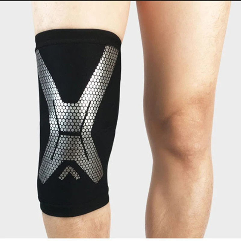 1 шт. спортивные наколенники для легкой атлетики Splints наколенники s компрессионные регулируемые ножные рукава поддержка икр наколенники теплые Рукава - Цвет: Светло-серый