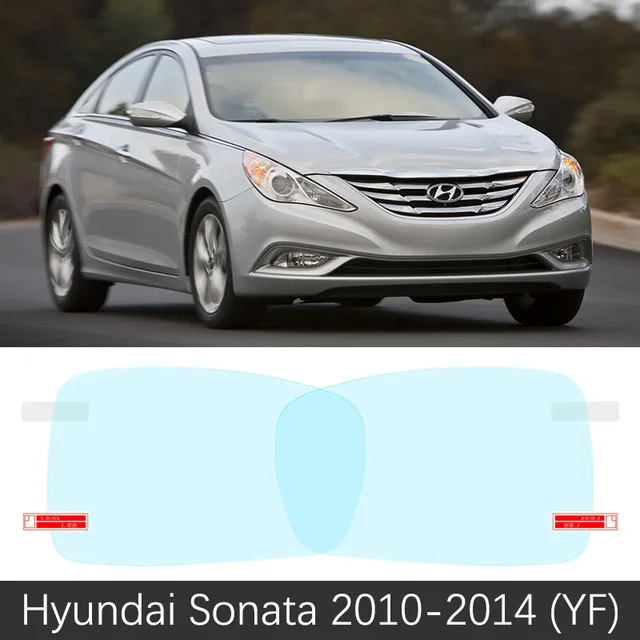 Для Hyundai Sonata YF LF 2010~ полное покрытие противотуманная пленка зеркало заднего вида противотуманные аксессуары 2013 - Название цвета: Sonata 2010-2014