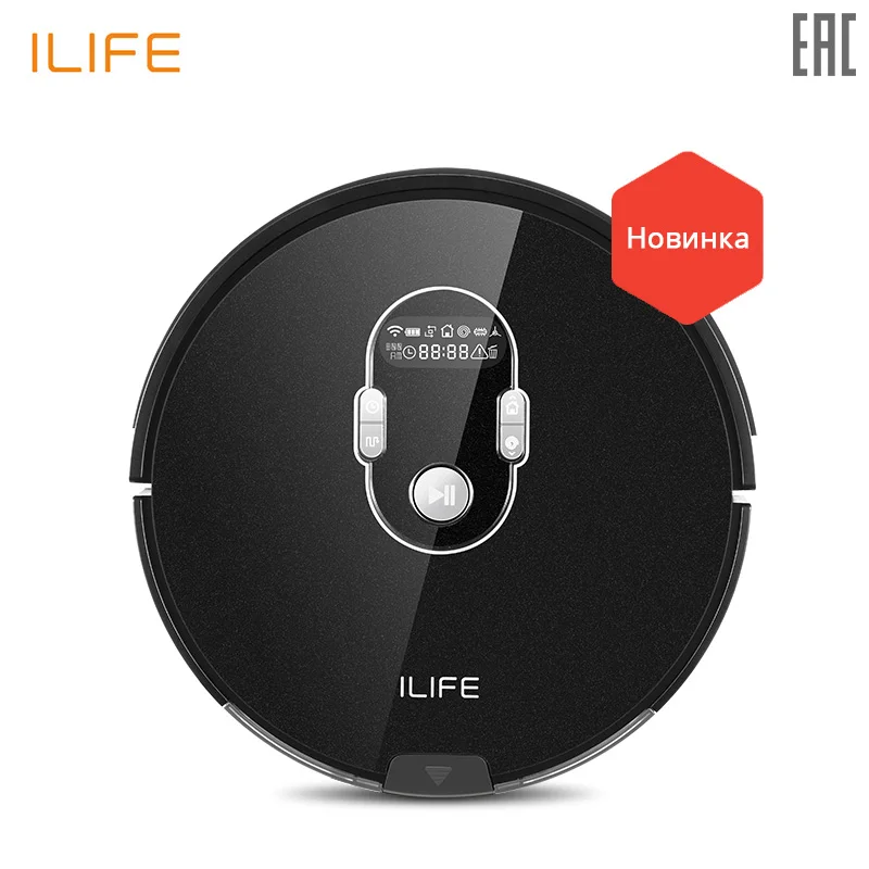 Robot vacuum cleaner ILIFE A7 control by Wifi (150 min for one charge, 76mm) one robot