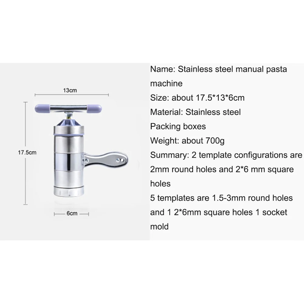 Ручная машина из нержавеющей стали лапша, пресс, машина для приготовления пасты, Кривошип, резак, соковыжималка для фруктов, кухонная посуда для приготовления спагетти, кухонные инструменты