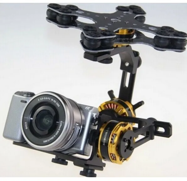 DYS карданный Бесщеточный 3 оси 4108 мотор Evvgc контроллер f sony NEX ILDC камера
