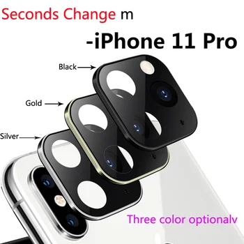 

10PCS Luxury Metal Alumium Camera Lens Seconds Change For iPhone 11 Protector Ring Cover For iPhone X XS MAX Camera Protective