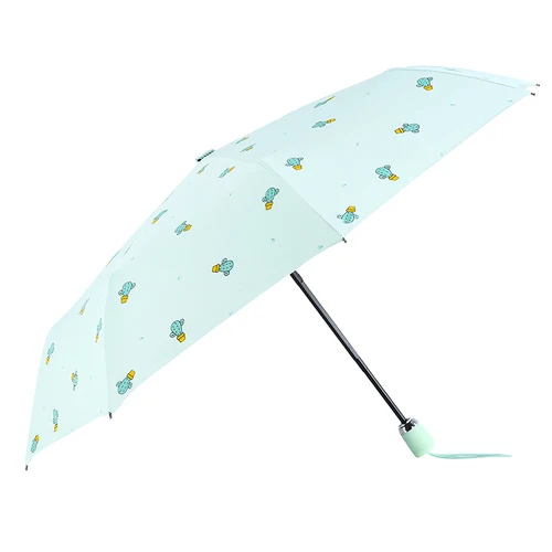 Солнцезащитный водонепроницаемый Солнечный дождливый зонтик милый стильный кактус Любовь Сердце самолет узор открытый зонтик бытовые товары на каждый день - Цвет: Automatic