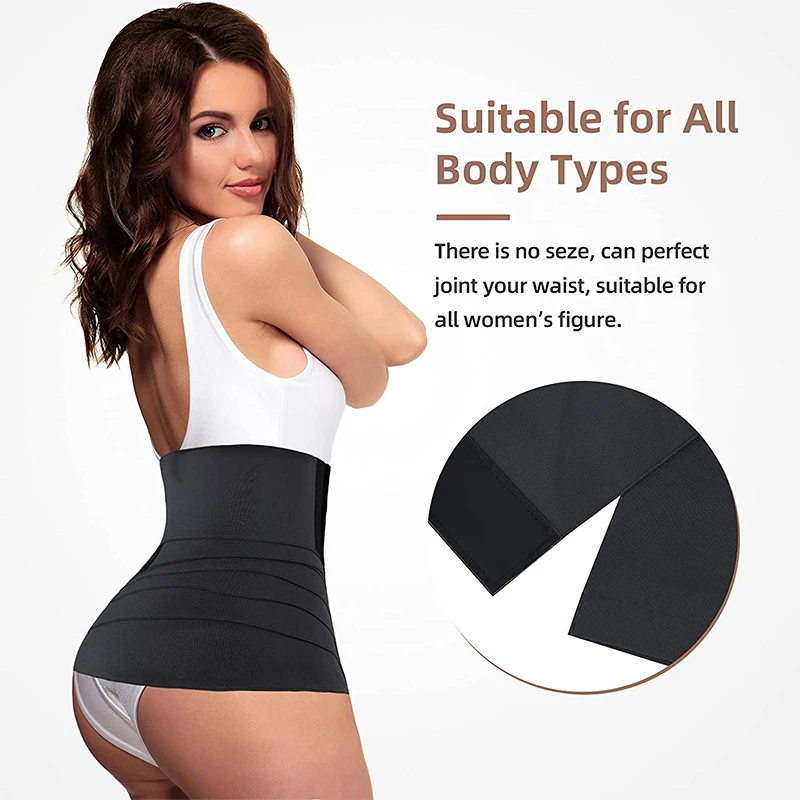 Sexy Body Shaper Bandage Wrap Waist Trainer For Women Slimming Tummy Belt Sauna Stretch Trimmer Invisible Shaperwear Cincher Men extreme tummy control shapewear