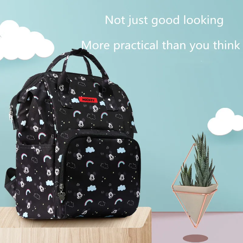 Mommy Bag disney детские сумки мама Многофункциональный подгузник рюкзак для матерей музыкальный пирог благоприятный облако Мокрый Сухой bolsa