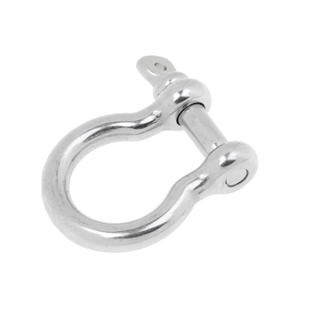 6mm 8mm Marine Boat Chain Rigging Bow Shackle Captive Pin - Stainless Steel