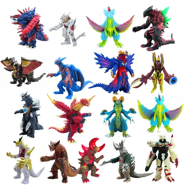 Новинка большая мягкая резиновая модель Ultraman Monster Gomora экшн фигурка Zetton Grugeo King Arc