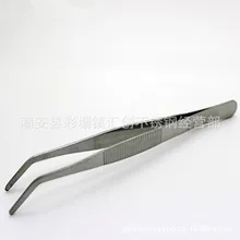 Пинцет из нержавеющей стали, пинцет для переодевания, локоть, круглый носок, плоский Пинцет 12,5-30 см, толстый жесткий зубчатый пинцет